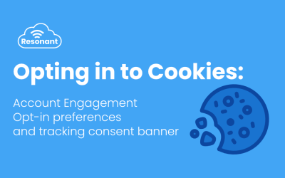 Opting in to Cookies: Account Engagement Opt-in preferences and tracking consent banner