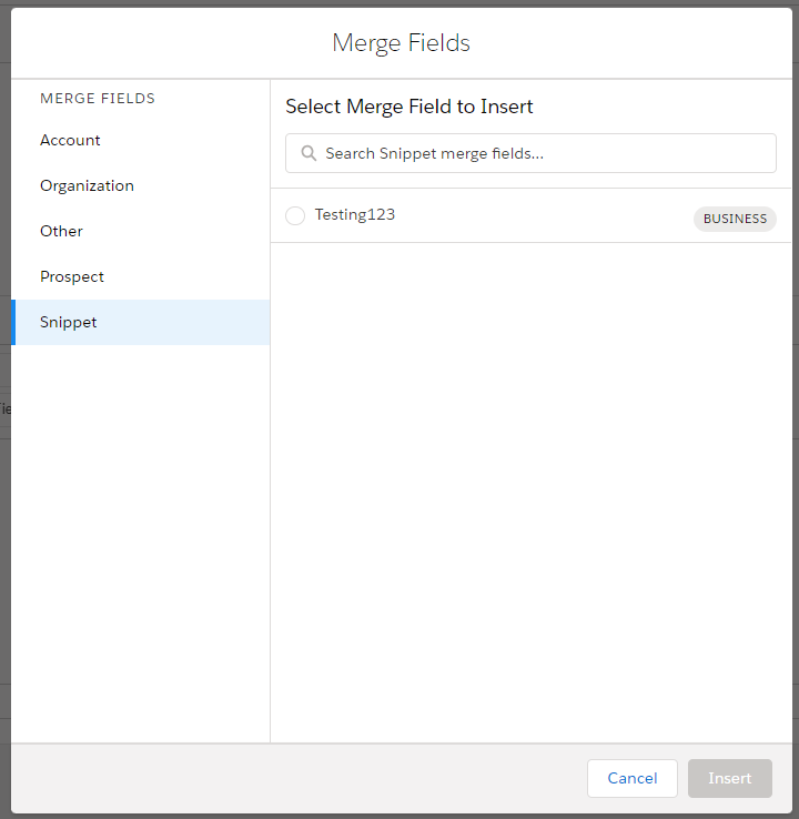 Snippet Merge Field | Resonant Cloud Solutions